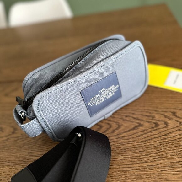 NWT！Marc Jacobs The Camera Bag -Blue Shadow -Webbing canvas - Picture 13 of 15
